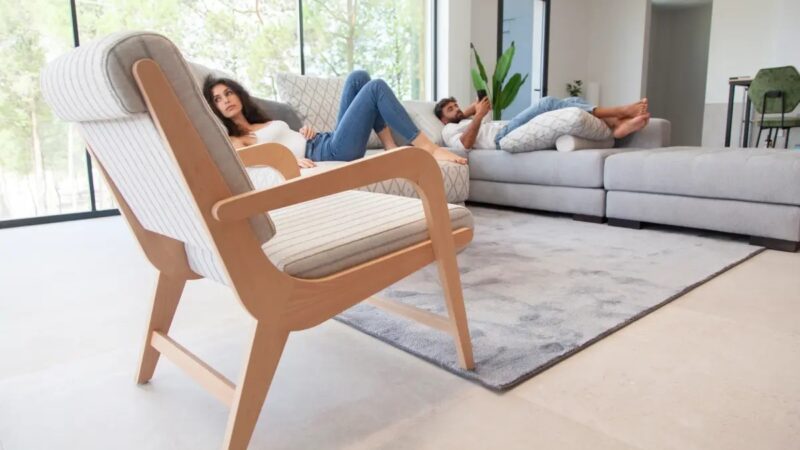 Small designer armchair