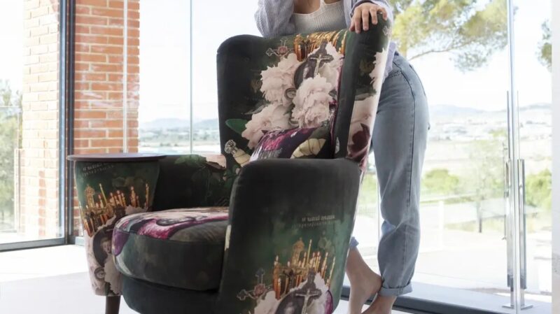 Christie high-back complementary armchair