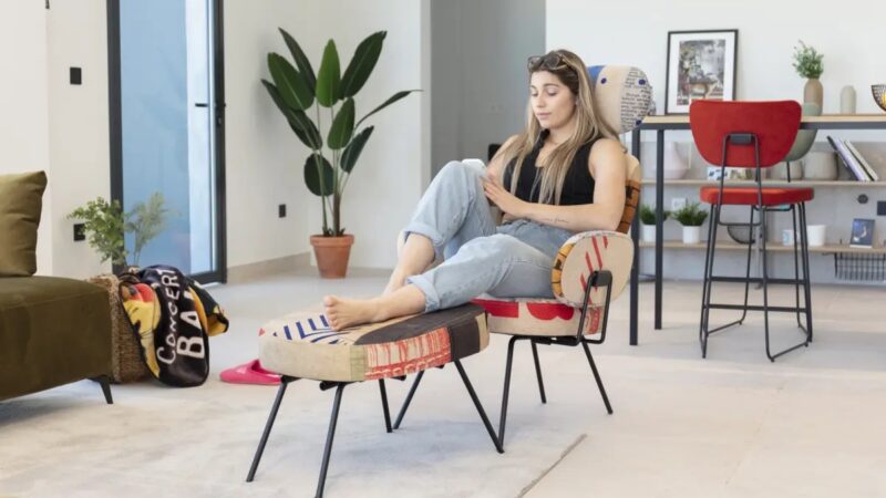 Fourmi adjustable complementary armchair