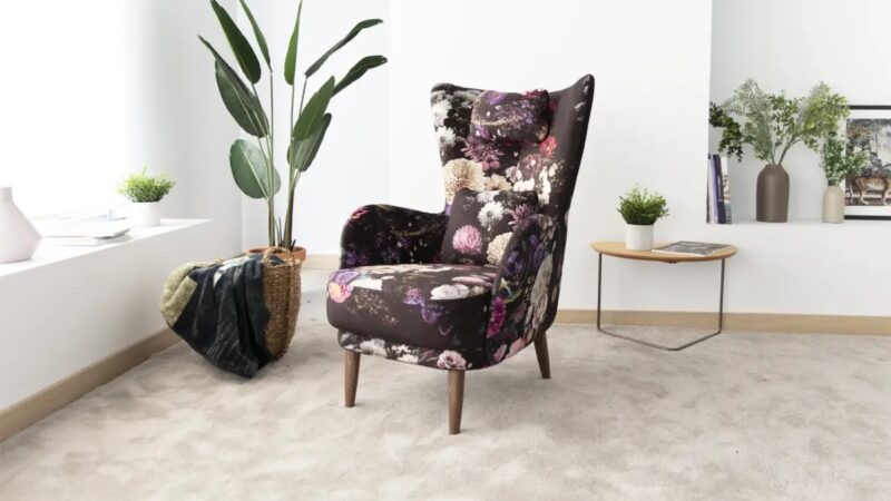 Kylian Nordic printed armchair