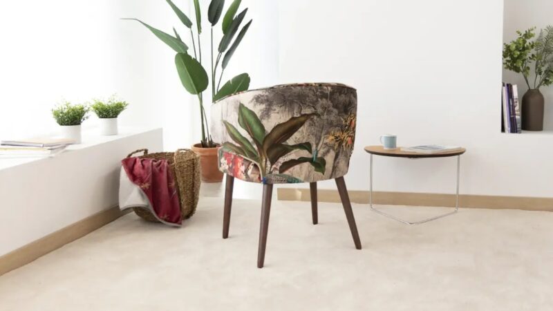 Aquarius elegant upholstered dining chair