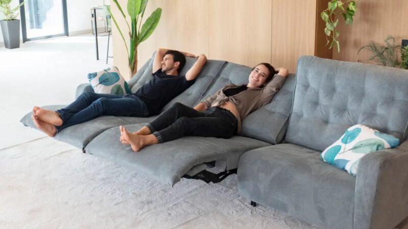 3-seater reclining sofa