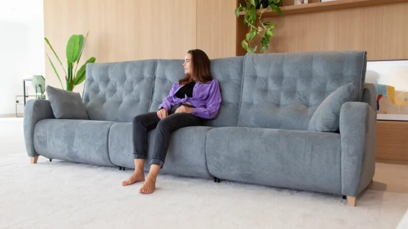 Large reclining sofa