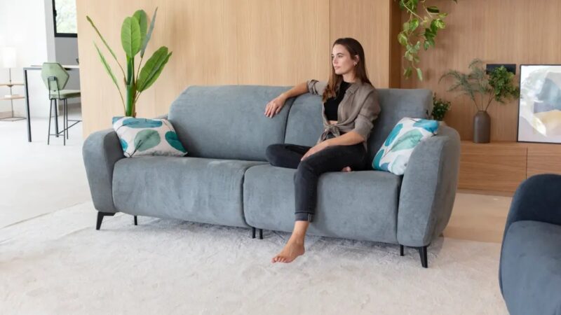 Babylon sofá relax respaldo abatible brazo curvo