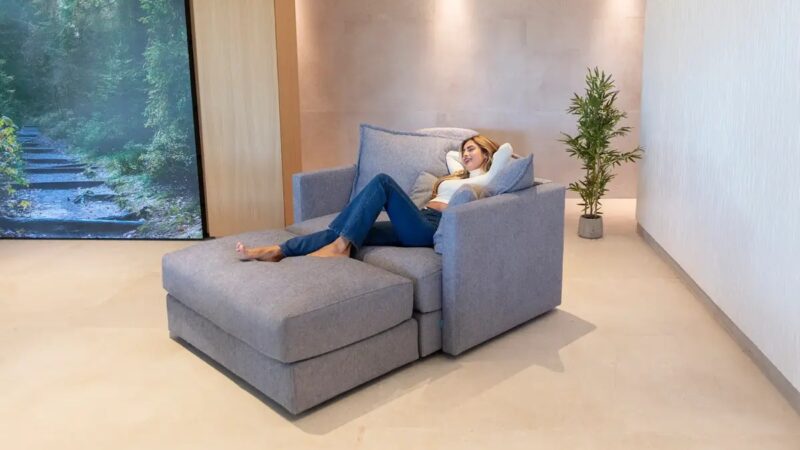 Sillón modular gris