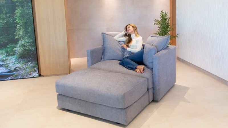 Sillón modular gris