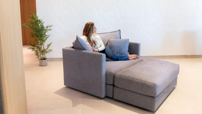 Sillón modular gris