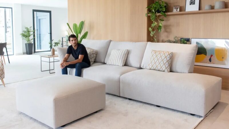 White modular sofa 3 Modules