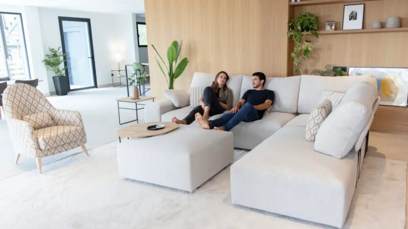 Teseo sofa and Miranda armchair from Fama Sofas
